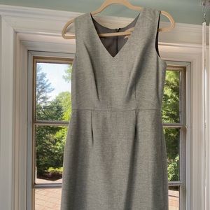 Soft Gray Dress with Subtle Sparkle Detail